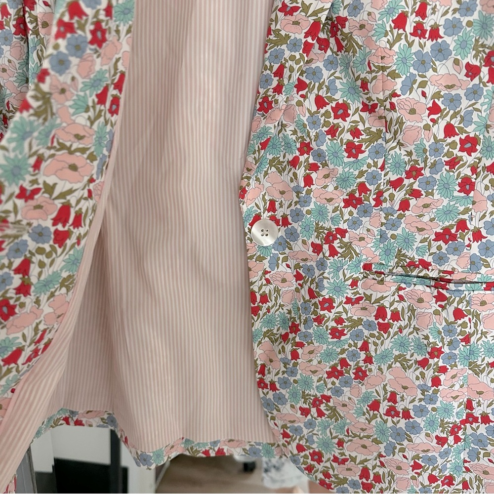 J. Crew Liberty Fabric Campbell Poppy & Daisy Floral Blazer Jacket Womens 2 - Picture 8 of 8